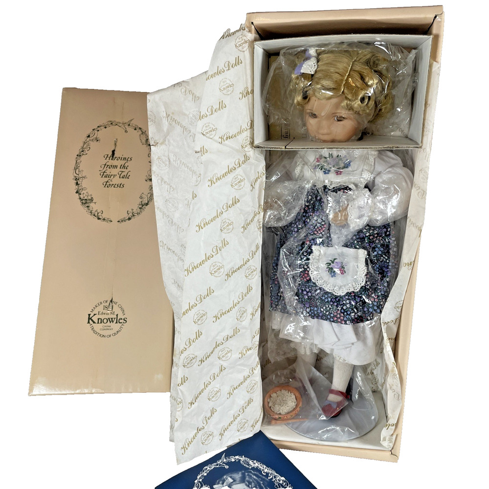 Edwin M Knowles Heroines From Fairy Tale Forests Goldilocks 14" Doll Vtg 90s NEW